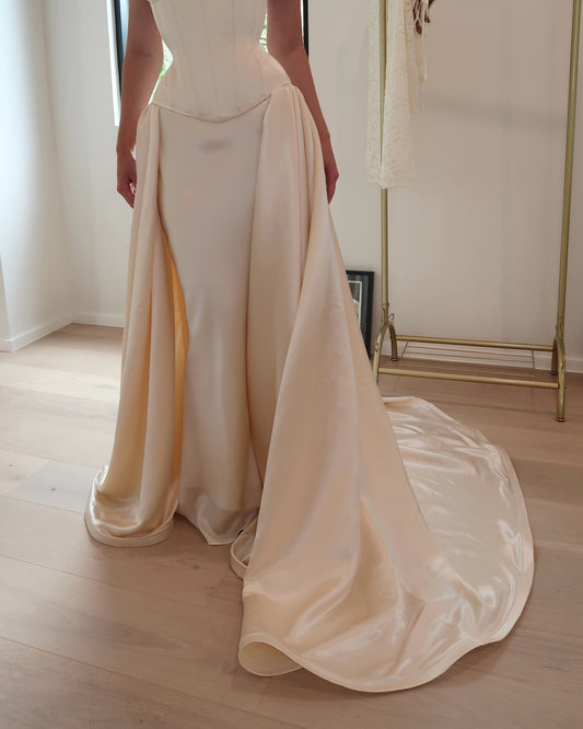 Detachable Silk Overskirt