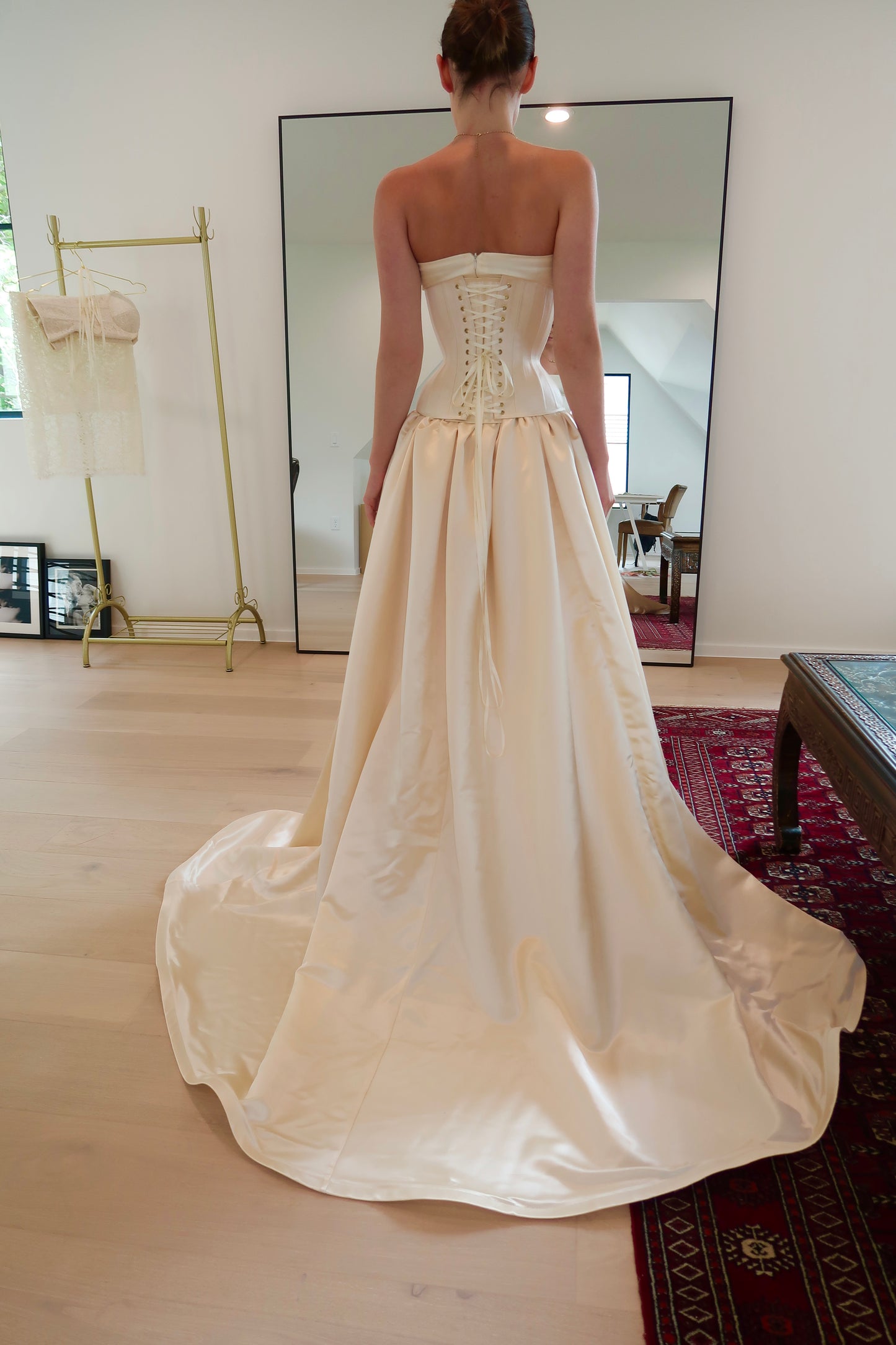 Detachable Silk Overskirt