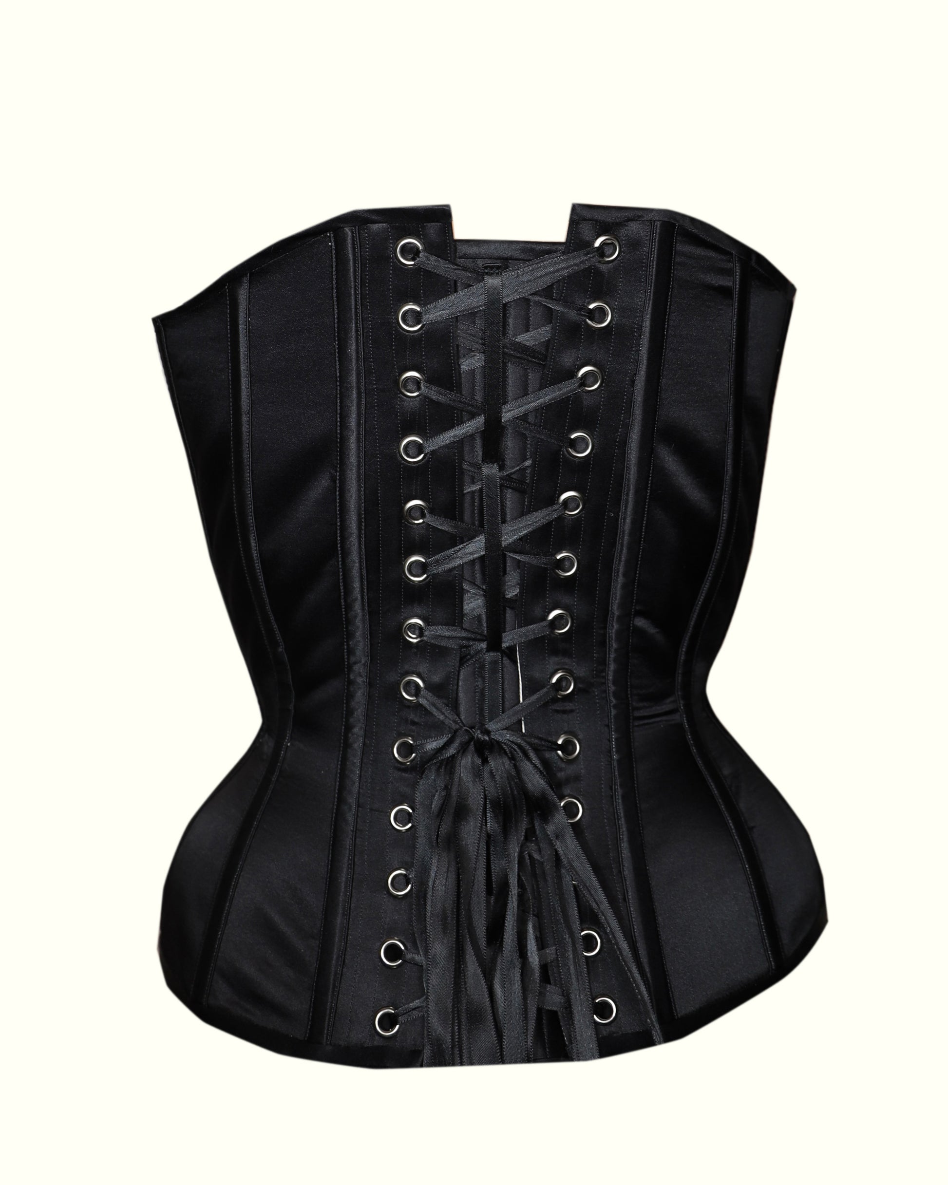 Silk Cupped Corset with External Boning – Ma Corsetière